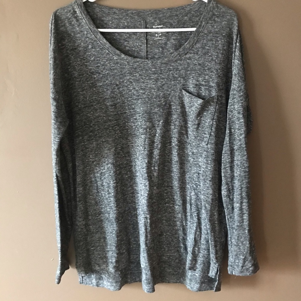 Old navy; boyfriend long sleeve shirt with pocket